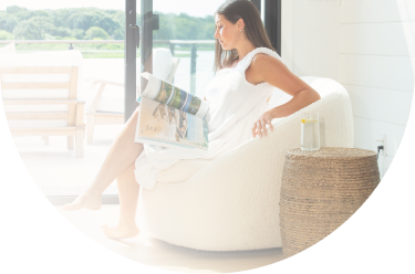 Toga Towel the perfect towel to lounge at home, read and relax. Find at https://toga-towel.com/